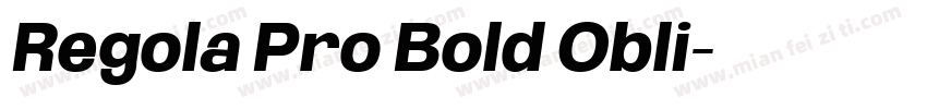 Regola Pro Bold Obli字体转换